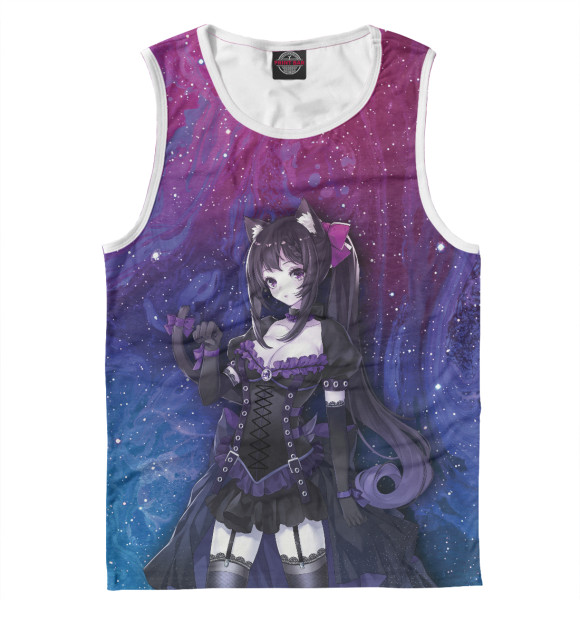 Майка для мальчика с изображением Neko - Gothic Anime цвета Белый