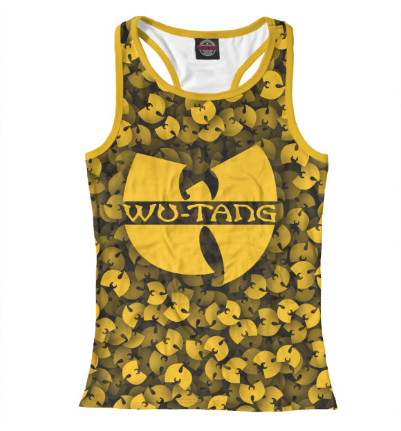 Женская майка-борцовка с изображением Wu-Tang цвета Белый