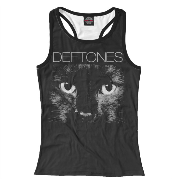 Женская майка-борцовка с изображением Deftones цвета Белый