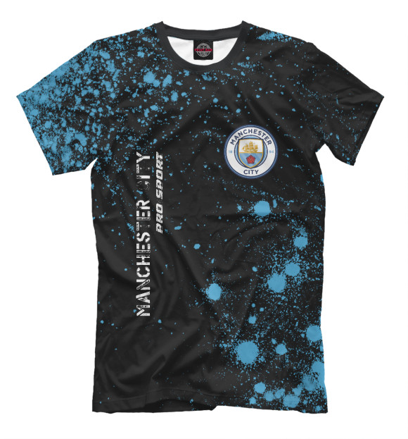 Мужская футболка с изображением Манчестер Сити | Manchester City цвета Белый