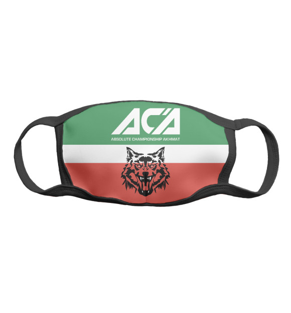 Маска тканевая с изображением Akhmat цвета Белый