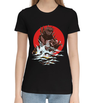 Хлопковая футболка для девочек Godzilla
