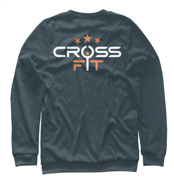 Свитшот для мальчиков с изображением Crossfit цвета Белый