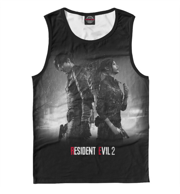 Майка для мальчика с изображением Resident Evil 2 Remake цвета Белый