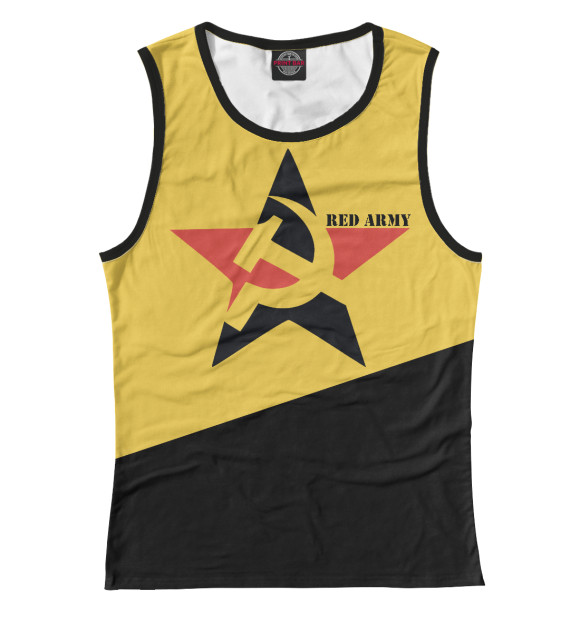 Майка для девочки с изображением Red Army цвета Белый