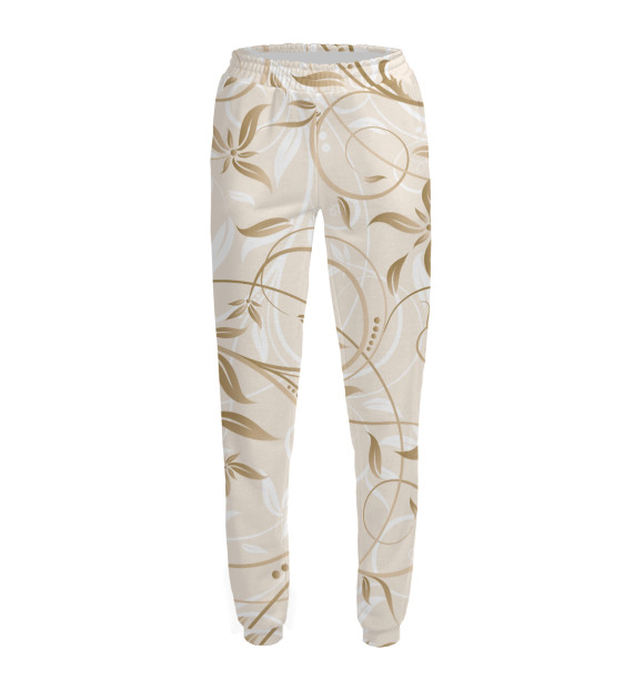 Женские спортивные штаны с изображением Nature five цвета Белый
