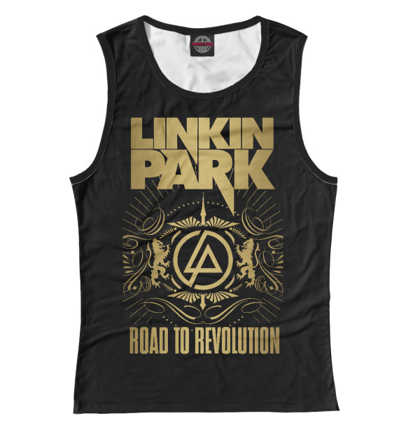 Майка для девочки с изображением Linkin Park цвета Белый