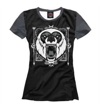 Женская футболка Злой Панда