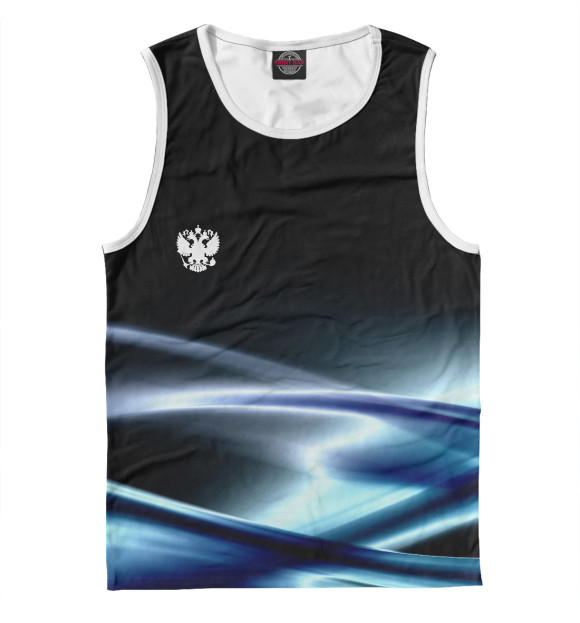 Майка для мальчика с изображением Герб РФ цвета Белый