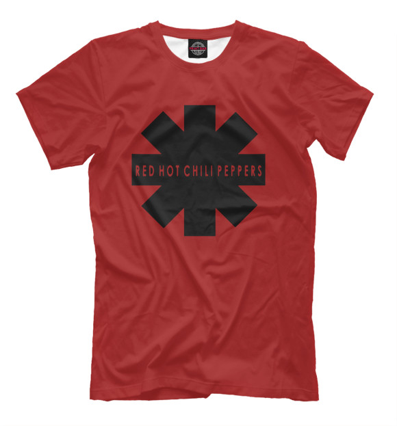 Мужская футболка с изображением Red Hot Chili Peppers цвета Светло-коричневый
