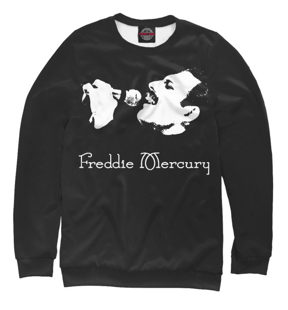 Свитшот для мальчиков с изображением Freddie Mercury цвета Белый