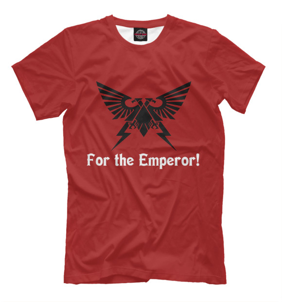 Мужская футболка с изображением For the Emperor! цвета Белый