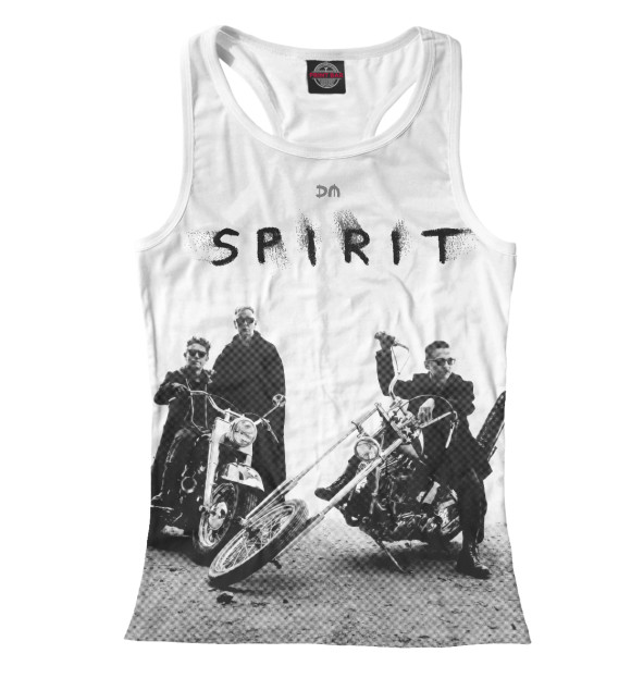 Женская майка-борцовка с изображением Spirit цвета Белый
