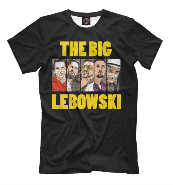 Мужская футболка с изображением The Big Lebowski цвета Черный