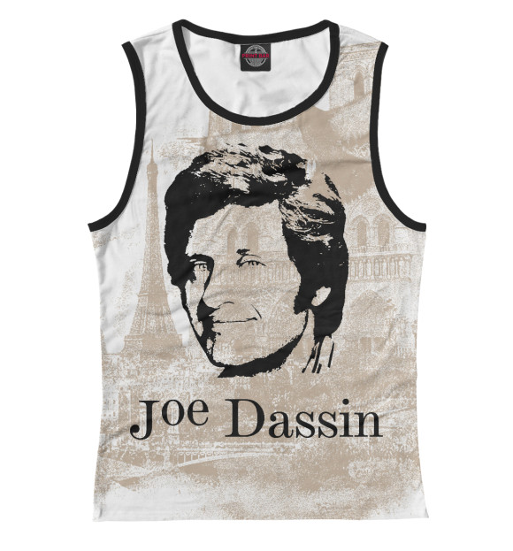 Майка для девочки с изображением Joe Dassin цвета Белый