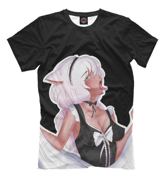 Мужская футболка с изображением Black цвета Черный