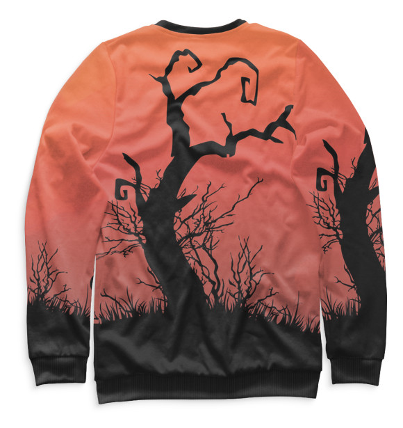 Свитшот для мальчиков с изображением Halloween цвета Белый