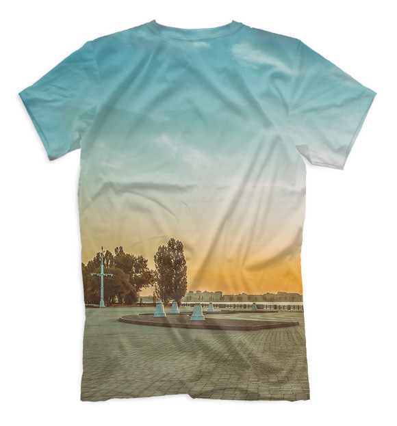 Мужская футболка с изображением Воронеж цвета Белый