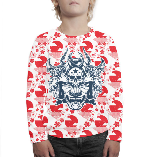 Свитшот для мальчиков с изображением Япония цвета Белый