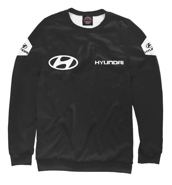 Свитшот для девочек с изображением Hyundai цвета Белый