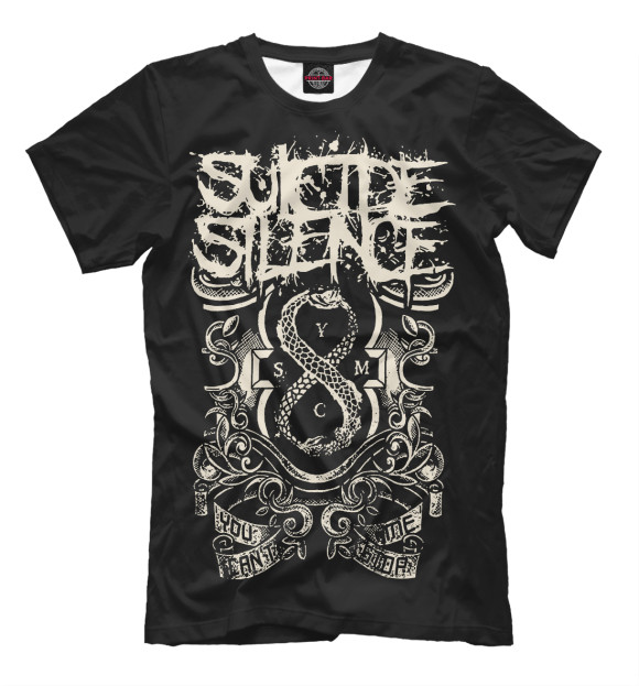 Футболка для мальчиков с изображением Suicide Silence цвета Черный