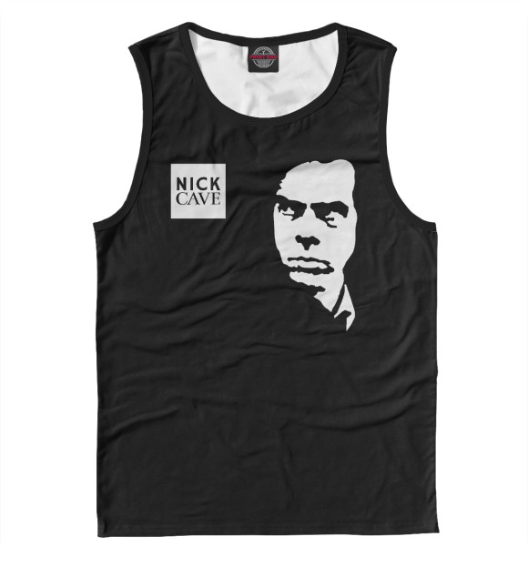 Мужская майка с изображением Nick Cave цвета Белый