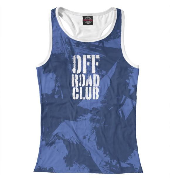 Женская майка-борцовка с изображением Off-Road цвета Белый