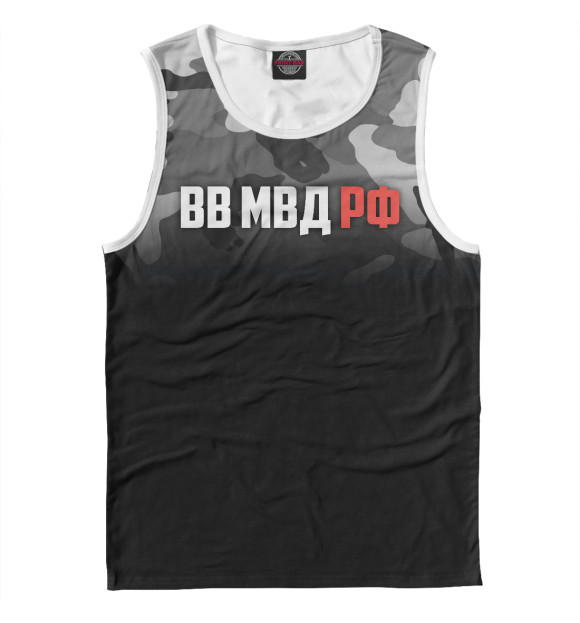 Майка для мальчика с притом Внутренние войска цвета Белый Майка для мальчика с изображением Внутренние войска цвета Белый