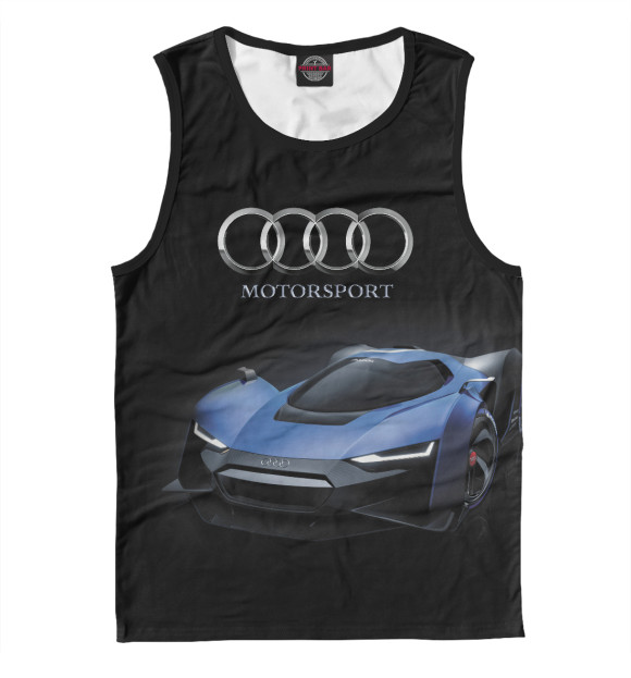 Майка для мальчика с изображением Audi Motorsport цвета Белый
