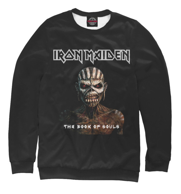 Свитшот для девочек с изображением Ironmaiden цвета Белый