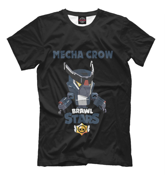Мужская футболка с изображением Brawl Stars CROW цвета Белый