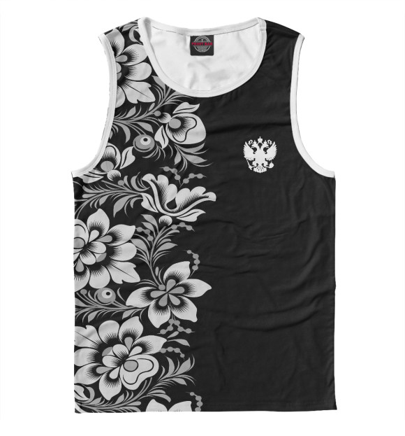 Майка для мальчика с изображением Герб РФ цвета Белый