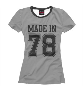 Футболка для девочек Made in 1978