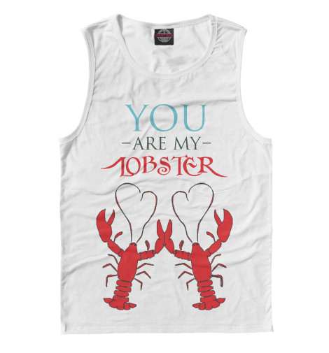 

Майки Print Bar, Белый, You are my lobster