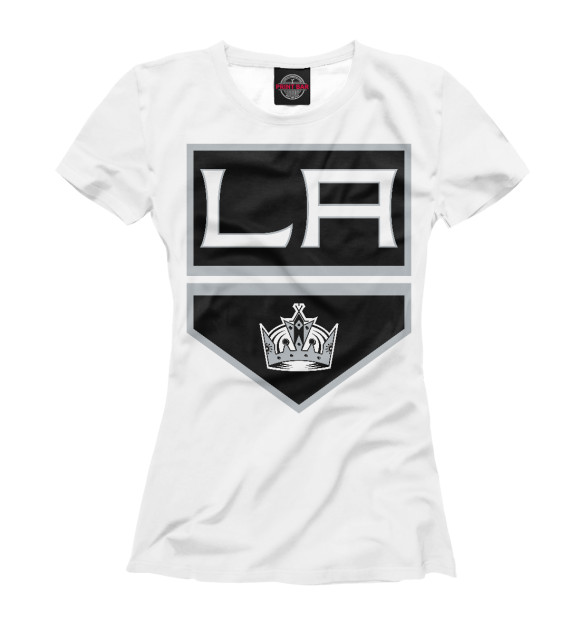 Футболка для девочек с изображением Los Angeles Kings цвета Белый