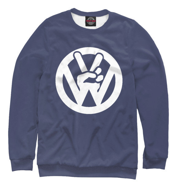 Свитшот для мальчиков с изображением Volkswagen цвета Белый