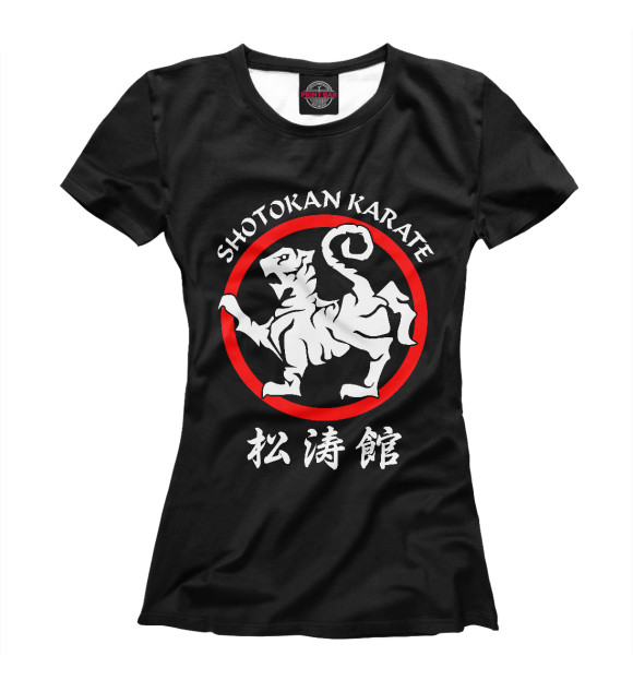 Женская футболка с изображением Сётокан цвета Белый
