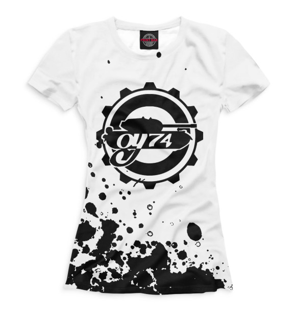 Футболка для девочек с изображением ОУ74 цвета Белый