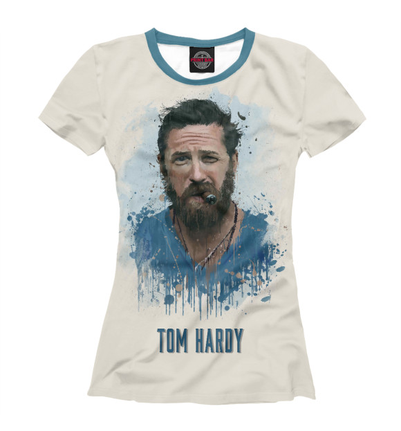 Футболка для девочек с изображением Том Харди цвета Белый
