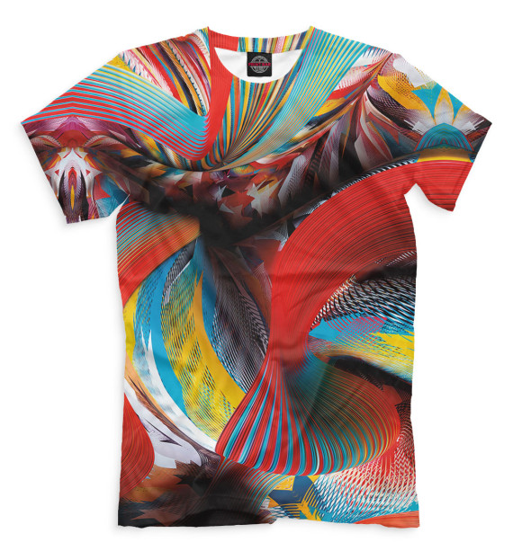 Футболка для мальчиков с изображением Абстракция цвета Белый