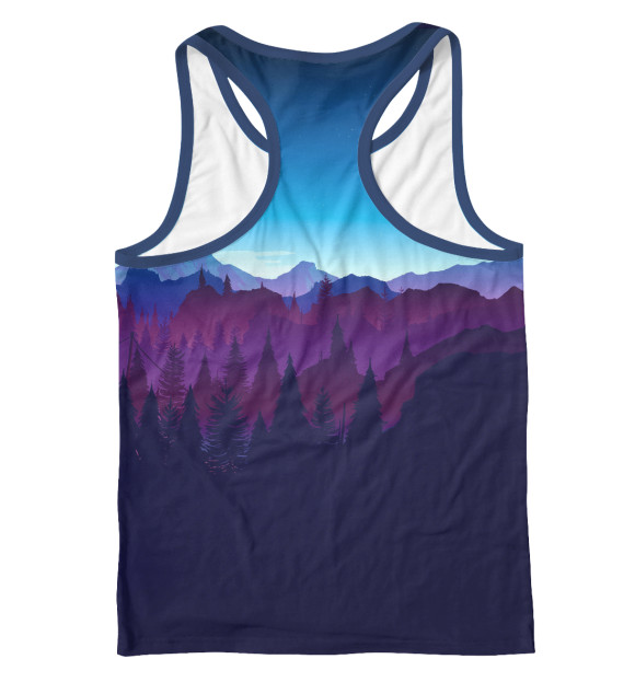 Мужская майка-борцовка с притом Firewatch цвета Белый Мужская майка-борцовка с изображением Firewatch цвета Белый