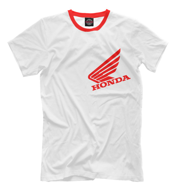Футболка для мальчиков с изображением Honda Logo цвета Молочно-белый