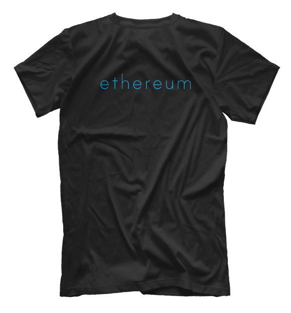 Мужская футболка с изображением Ethereum ETH цвета Белый