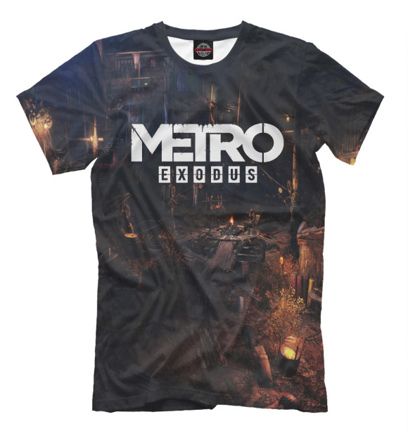 Мужская футболка с изображением METRO EXODUS цвета Черный