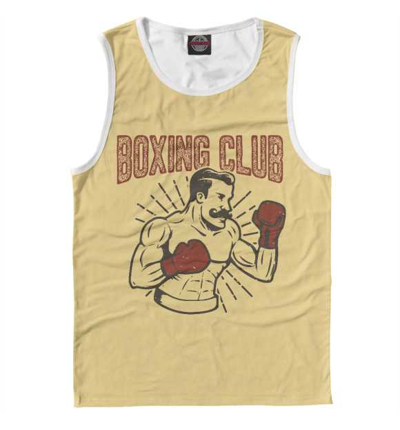 Майка для мальчика с изображением Boxing Ccub цвета Белый