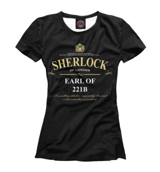 Женская футболка Шерлок