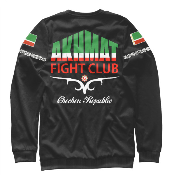 Женский свитшот с изображением Akhmat - Fight Club цвета Белый