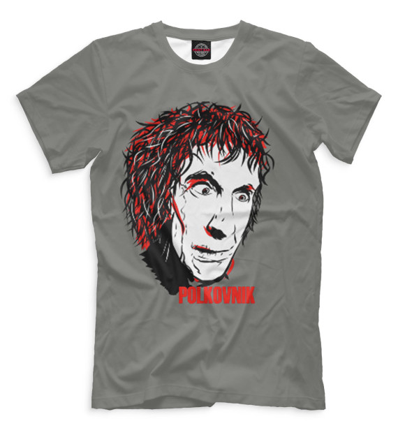 Мужская футболка с изображением Зеленый слоник цвета Белый