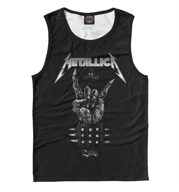 Мужская майка с изображением Metallica цвета Белый