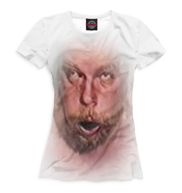 Футболка для девочек с изображением Зеленый слоник цвета Белый